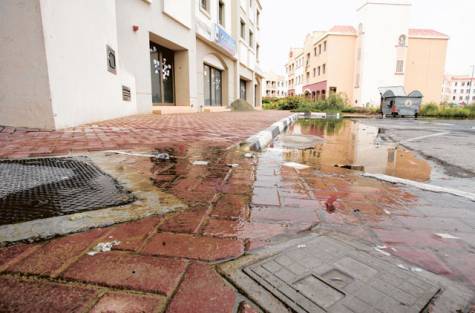 International City flooded in Sewage Water