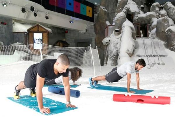 Ski Dubai now offers monthly Snow Aerobics fat burning boot camp